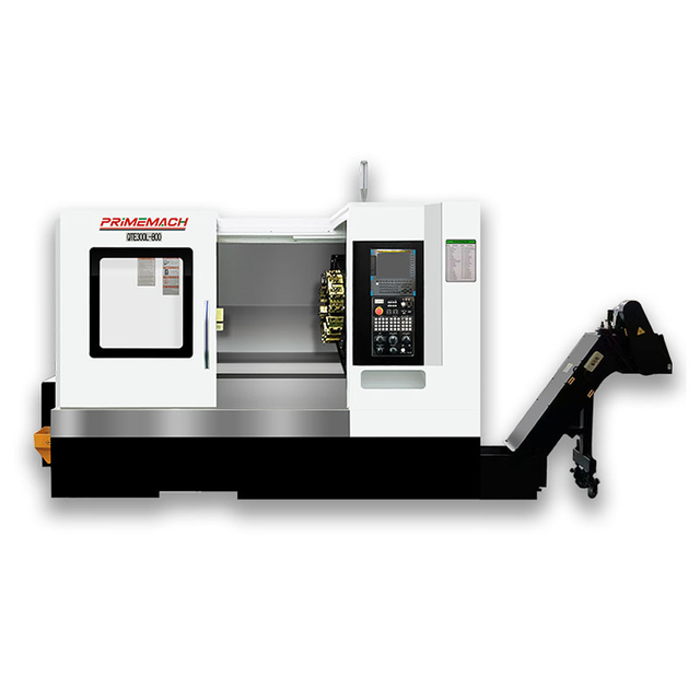 High-Precision CNC Turret Lathe with 45° Slant Bed and A2-8 Spindle with High-Power Motor and Hydraulic Tailstock